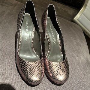 Franco Sarto Heels with Textured Leather